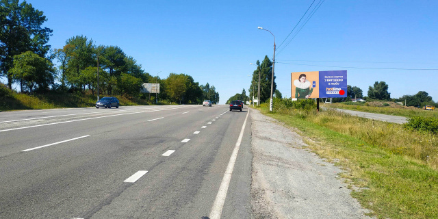 Щит 6x3,  Виїзд на Львів (поворот на Шаровечку, М12) №2