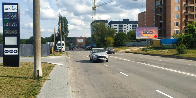 Щит 6x3,  Озерна вул. (ЖК Барбарис, азс GasLine, Автомийка)