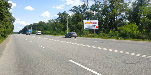 Щит 6x3,  Вінницьке шосе (фірма РОМА, дачний масив, М12) виїзд на Вінницю, Київ