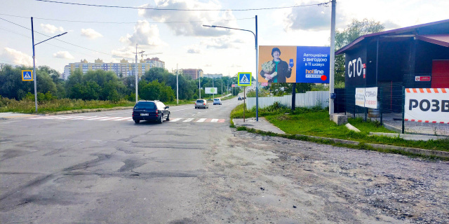 Щит 6x3,  Бандери вул. - Курбаса вул. (азс Авіас)