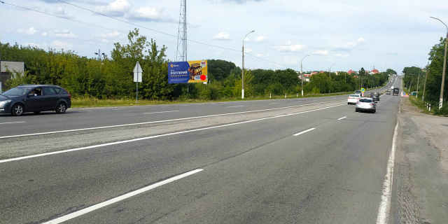 Щит 6x3,  В'їзд Львова (поворот на Шаровечку, М12) №1