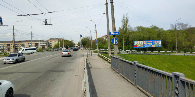 Щит 6x3,  Кам'янецька вул. - С.Хороброго вул. (розв'язка, лівий)