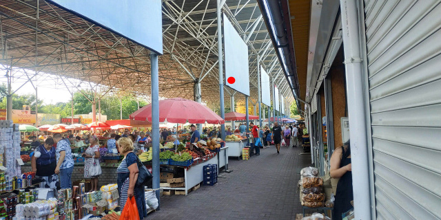 Щит 6x3,  Соборна вул.11 (центр. продринок, №2, зовн)